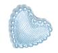 Mobile Preview: Kids button as a heart made of plastic in blue 14 mm 0,55 inch